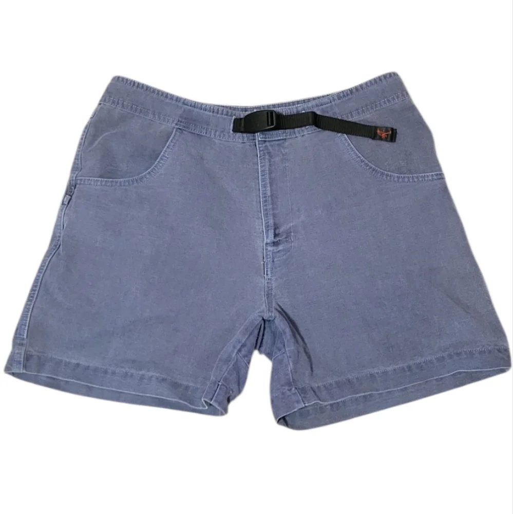 Vintage Gramicci Women's Blue Shorts with Built-In Belt